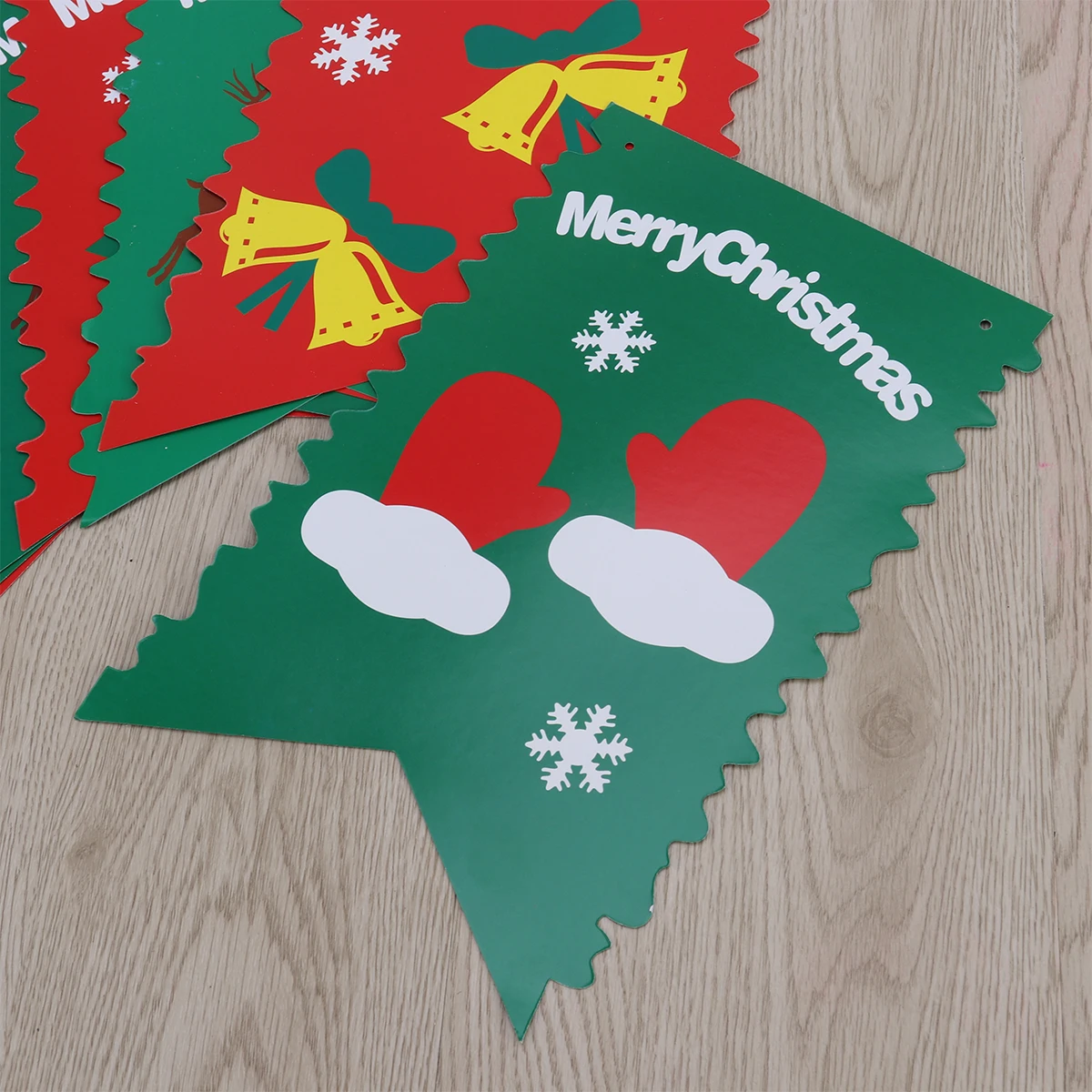 

Christmas Banners 2.8m Decorations Tree Flags Paper Cards Sturdy String Lightweight Party Wall Hallway nament