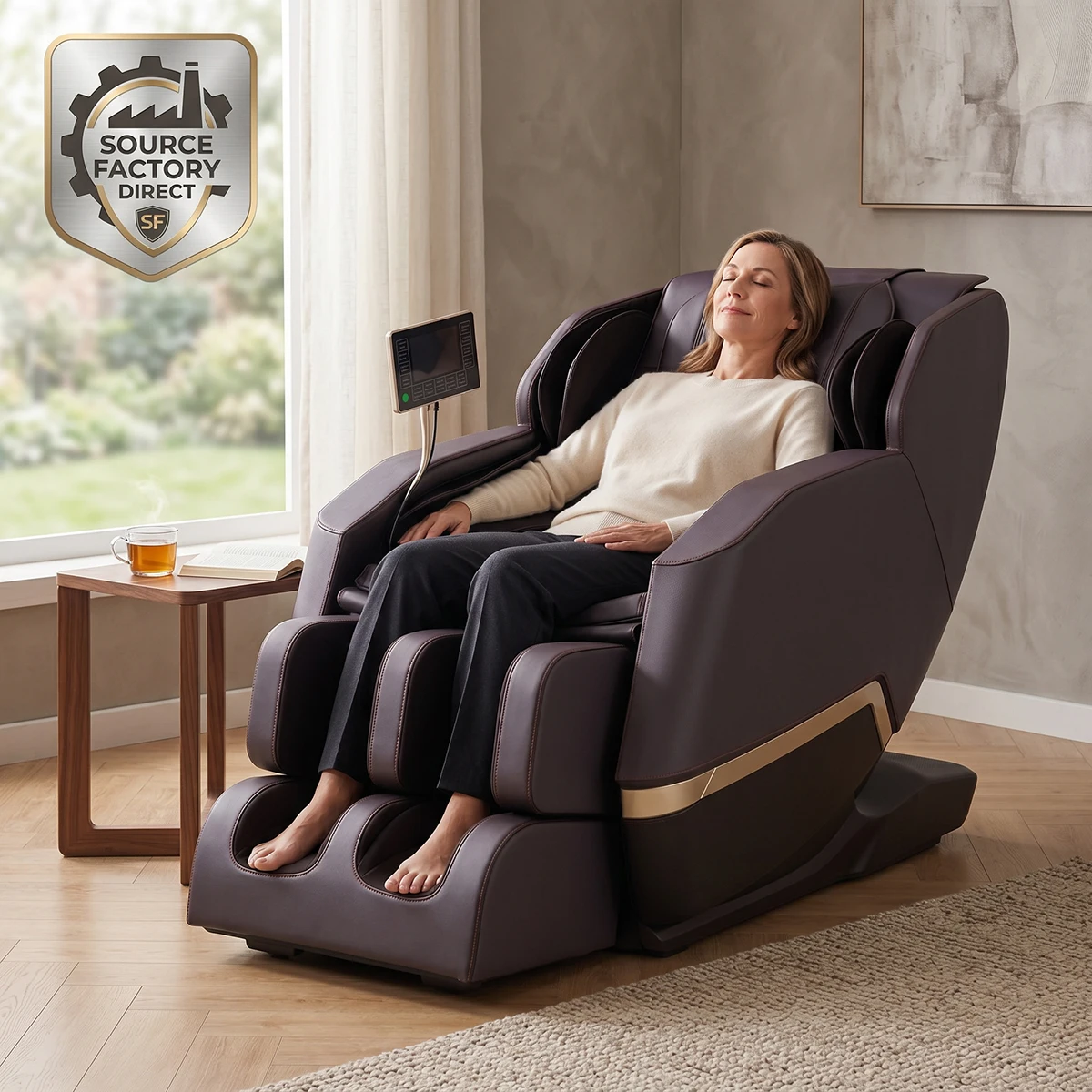 

Taijixiang Home Use Hot Sale 8D Massage Chair Full Body Airbag Zero Gravity With Heating Roller Foot Massage Function