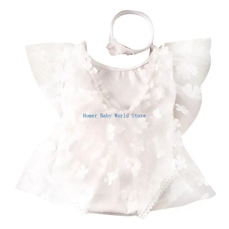 

B2QD Baby Photography наряды девочка кружев