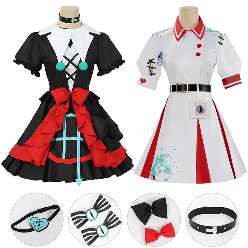 

Adult Children Halloween Cosplay Game Dentity V Events Costume Nurse Heather Horror Themed Party Role Playing Outfit