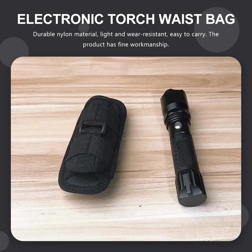 

Чехол для фонарика, вращающийся на 360 градусов зажим, растягивающийся нейлоновый держатель для кемпинга, охоты, ремень, портативный фонарик