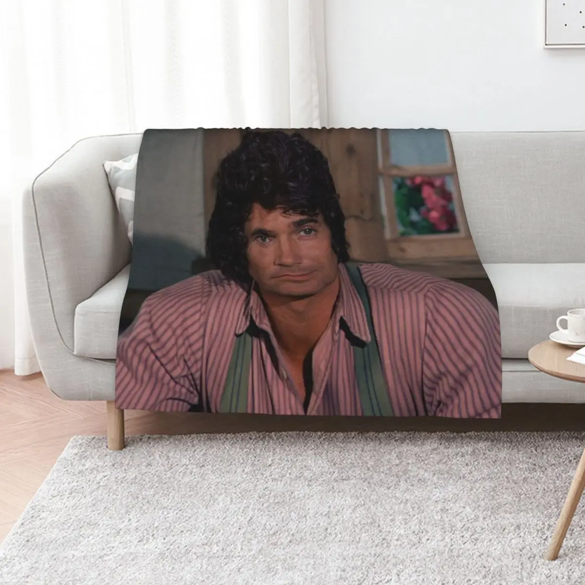 Charles ingalls Throw Blanket Easy Care Comfortable Blanket for Couch