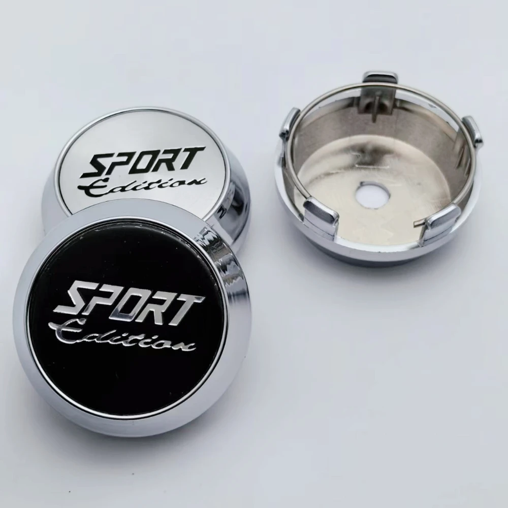 

4pcs SPORT Edition Logo Emblem Car Wheel Center Caps High Cap 60mm 64mm 65mm 68mm 69mm Rim Hubcaps Cover Replace Car Accessories