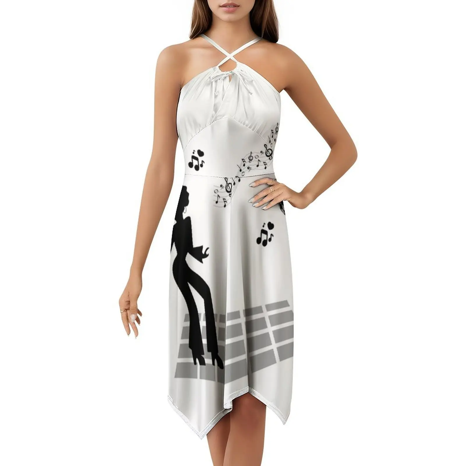 فستان بوهيمي عتيق لحفلات الديسكو بأكمام منتفخة أو خيارات بدون أكمام للنساء فستان أنماط ريترو 50S 90 S 70 S 60S #5