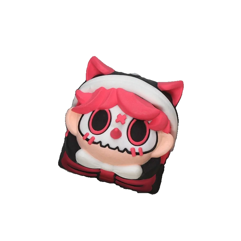 Undead Theme Keycaps 1pcs Chrry Profile Mechanical Keyboards Resin Cross Shaft 3d Anime Game Cartoon Cute Collection Gift Keycap