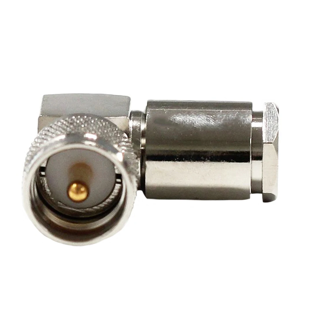 1pc UHF Male Plug RF Coax Connector For LMR400 RG213 Cable PL-259 Clamp Type Right Angle RA Adapter Wholesale