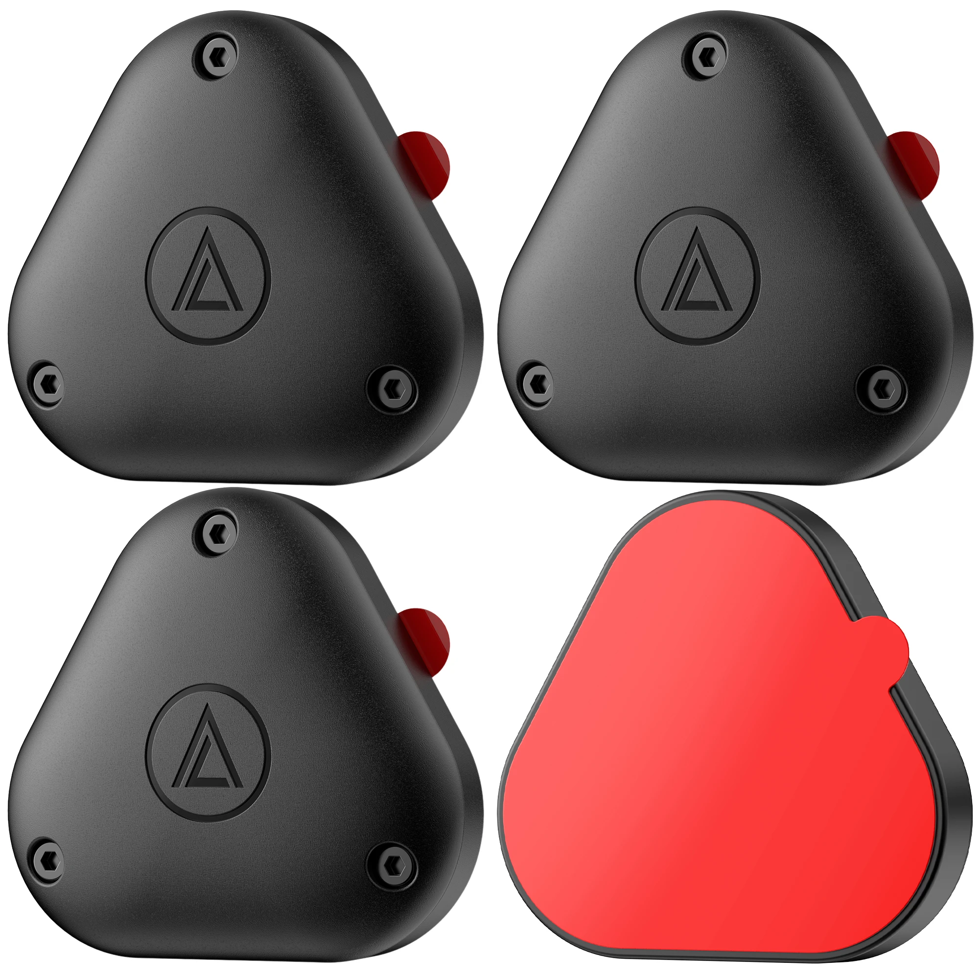 Waterproof Airtag Case with Adhesive Sticker For Apple Airtag Holder for Bike TV Remote Drone Camera Car Air tag Holder 4 Pack image 3