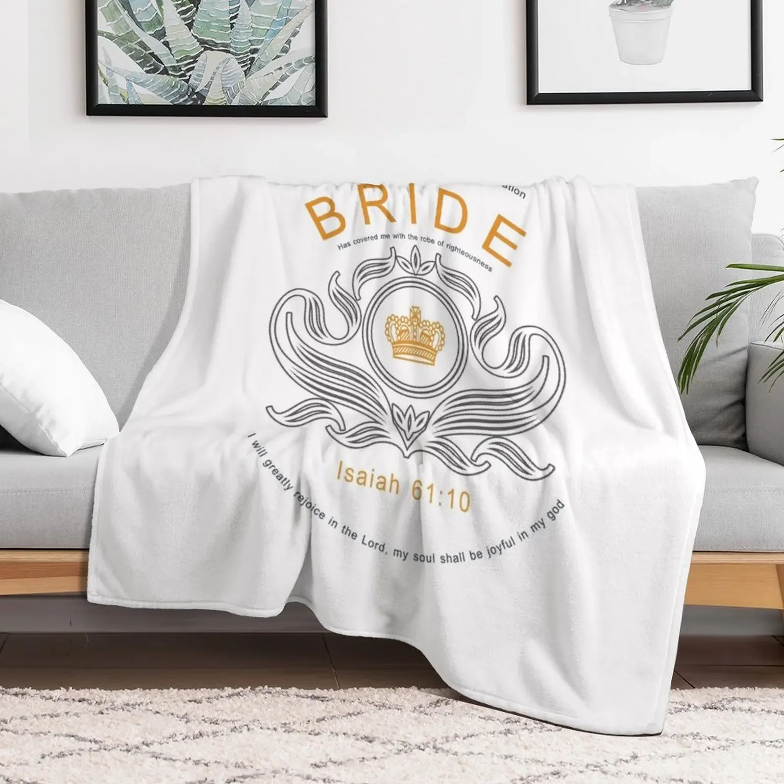 Bride of Christ Throw Blanket Hairys Comforter Blankets