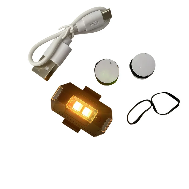 Luz intermitente de vuelo nocturno universal de 7 colores para avión, motocicleta, drone, coche, luz de señal de advertencia