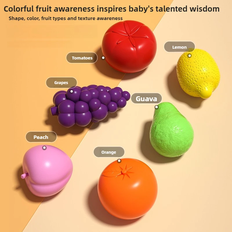 Jouets sensoriels éducatifs pour enfants, Classification des formes et des couleurs, entraînement à la poignée des doigts, reconnaissance précoce des fruits