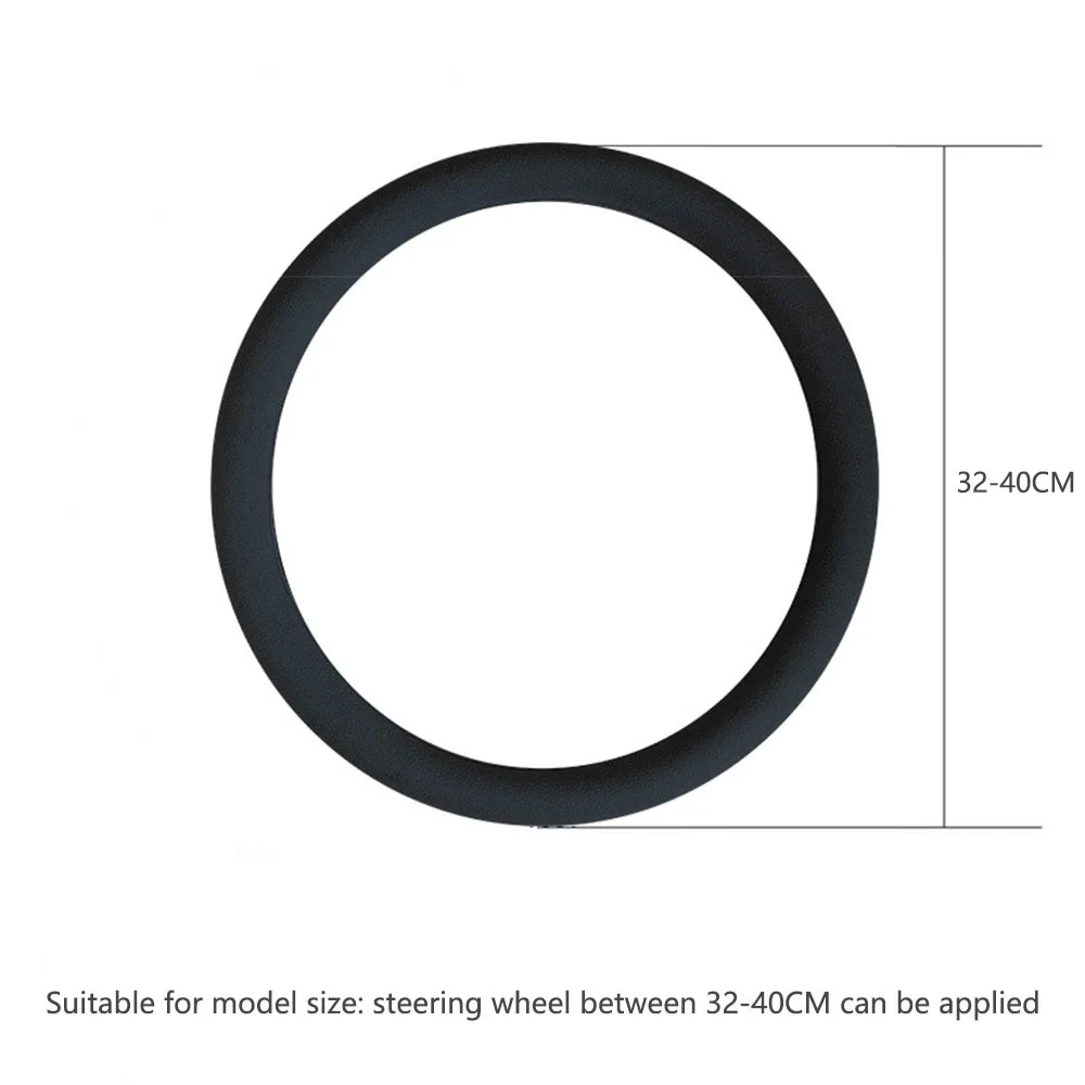 Rutschfester Silikon-Lenkradbezug Sommer Atmungsaktiv Elastisch Universell Passend 38cm Auto-Lenkradschutz Zubehör – Detail 22