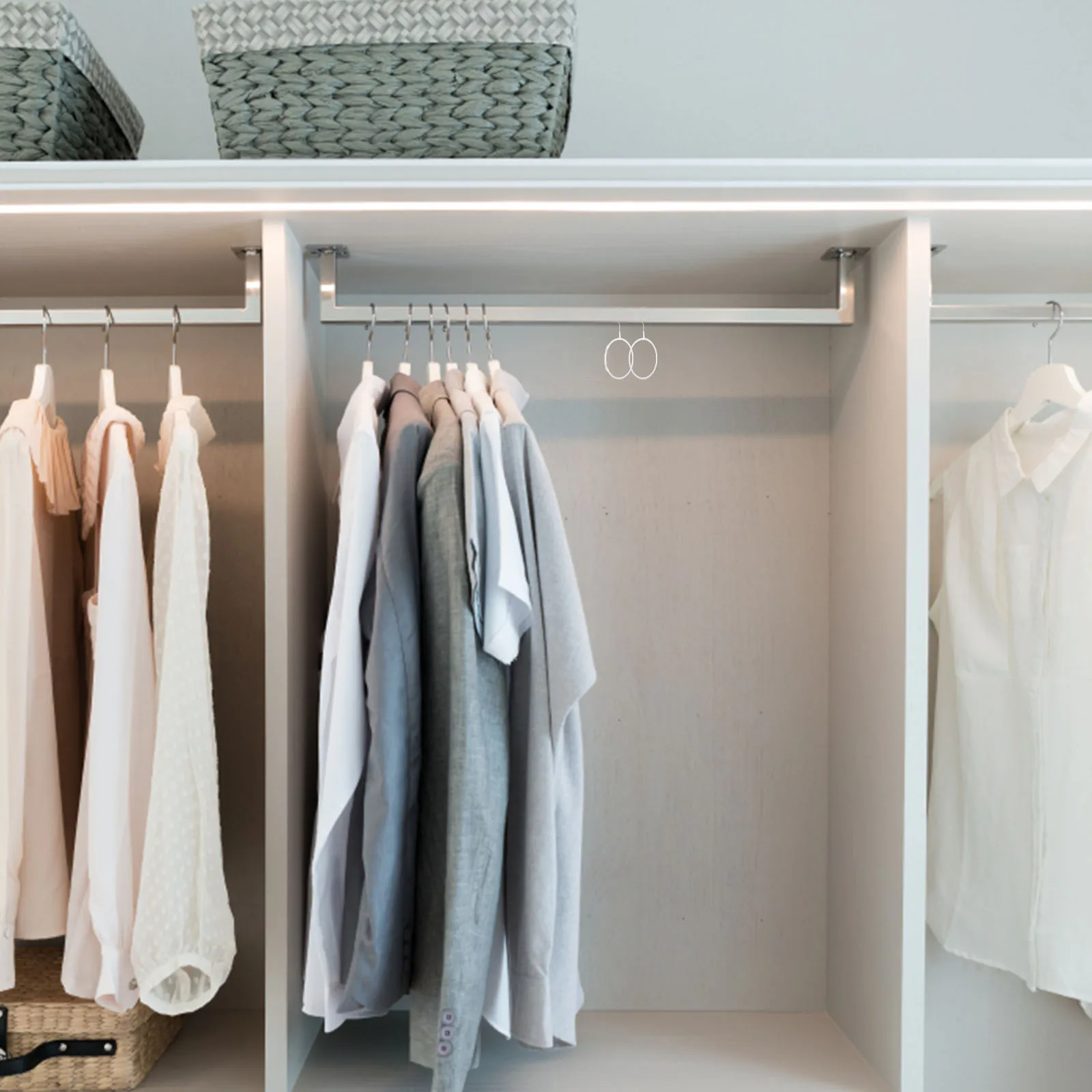 

8Pcs Closet Scarf Hanger Material Smooth Polished Multi-Functional Household Organizer Tie Belt Holder