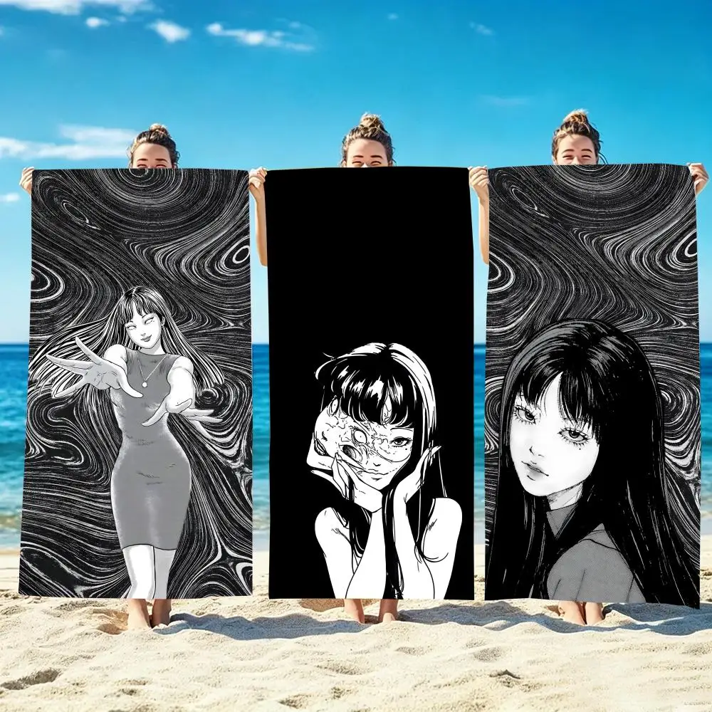 Manga Junji Ito Towel Microfiber beach towel, quick-dry, sand-free, ultra-fine fiber, super soft.