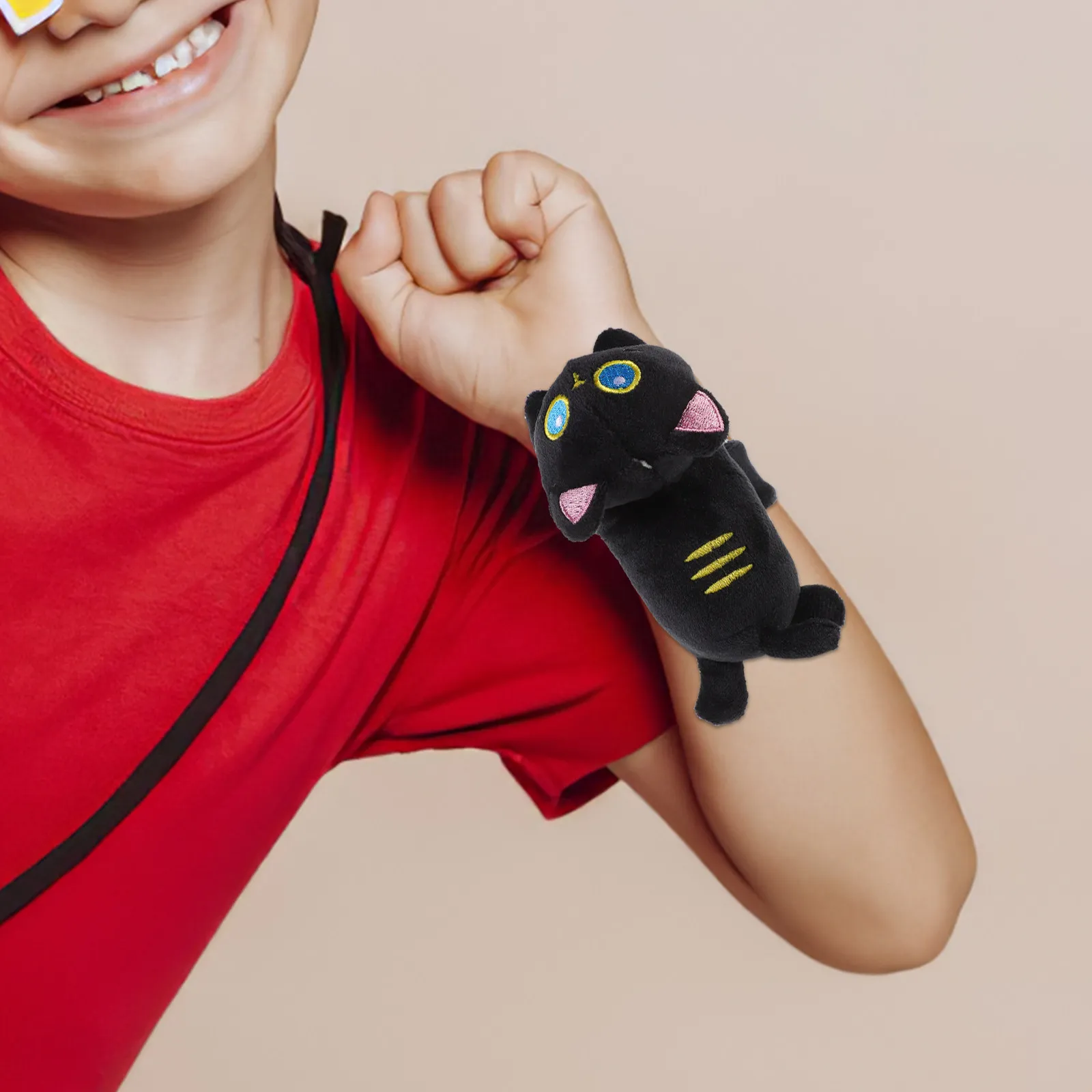 

Cat Slap Bracelet Soft Animal Wrist Band Easy Wear Patting Wrist Band Cartoon Design Party Supplies Decorative Animal Slap