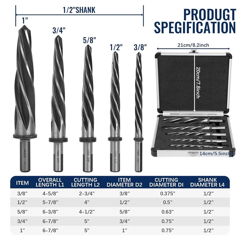AT02-للصلب والخشب المعدني والسبائك المتوافقة مع 5 قطع M2 HSS مجموعة مخرطة رمي مستدقة 1/2 بوصة 3 ساق مسطحة