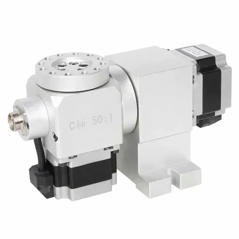 

Hot sales CNC indexing head 60MM indexing head 50/1 indexing disc harmonic reduction gearbox 14-50 (no return difference)