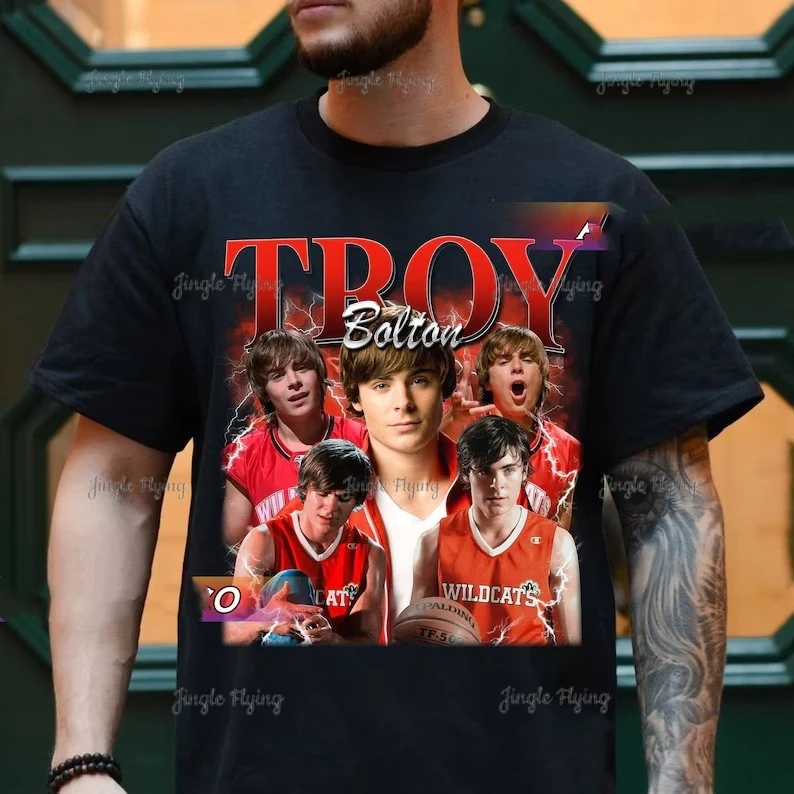 Vintage Troy Bolton T-Shirt Homage Tv Sweatshirt