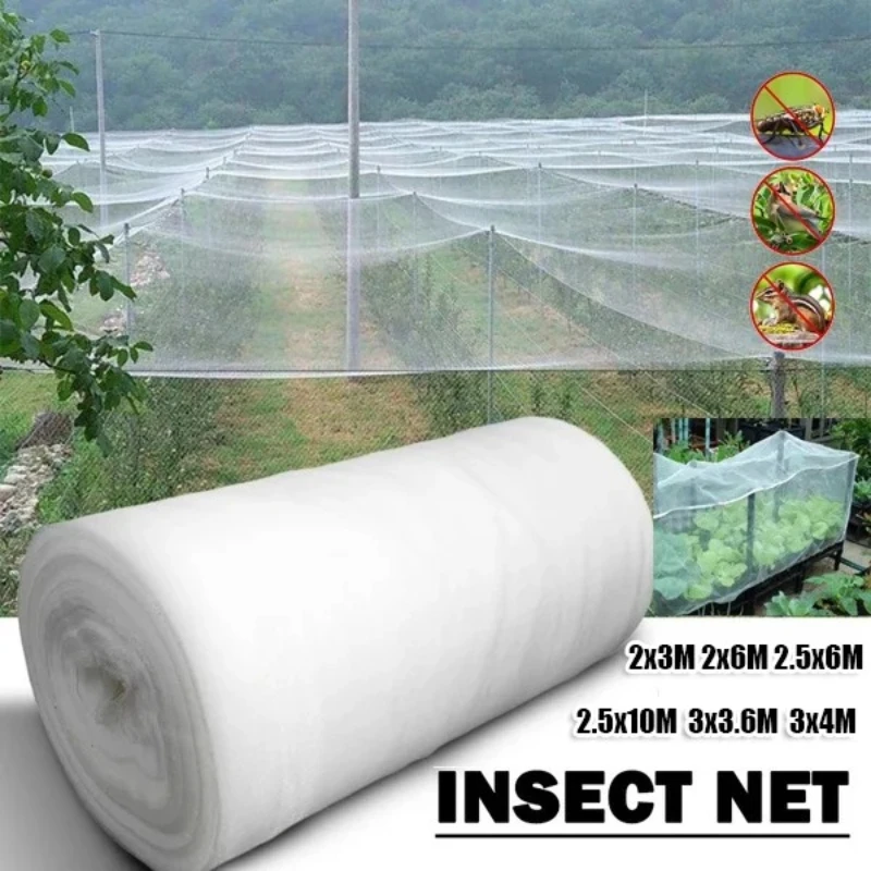 60 Mesh Horticultural Vegetable Greenhouse Net, Orchard Insect and Dust Proof Net Cover, Durable and Not Easy To Break