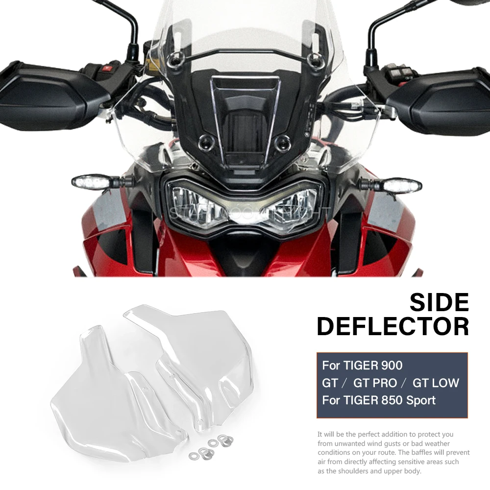 For Tiger 850 Sport For Tiger 900 / GT / GT PRO / GT LOW 2020 2021 2022 -  Side Wind Deflector Windshield Wind Upper Deflector