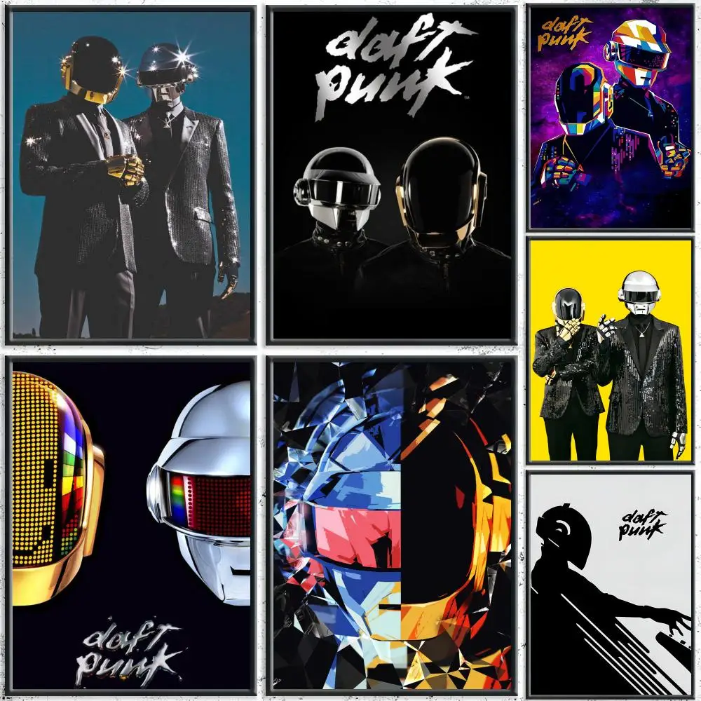 Daft Punk álbum pintura caligrafía HD lienzo cartel sin arrugas impermeable todo el espacio decoración de pared
