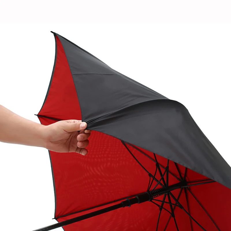 185CM Ultra Large Golf Umbrella Windproof Strong Long Handle Fishing Parasol Outdoor UV Protection Beach Umbrella Sunshade Gifts