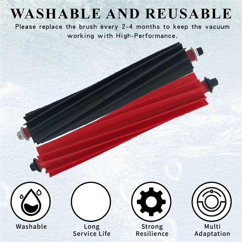 WHYY-Spazzola a doppio rullo per Roborock S8 Maxv Ultra G20s Robot aspirapolvere Accessori sostituibili Spazzola principale lavabile