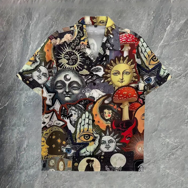 

2026 Fashion Club Party Shirt Camisa Hombre Print Shirt Flower Shirt Men Dress Shirt Long Sleeved Shirt For Men Chemise Homme