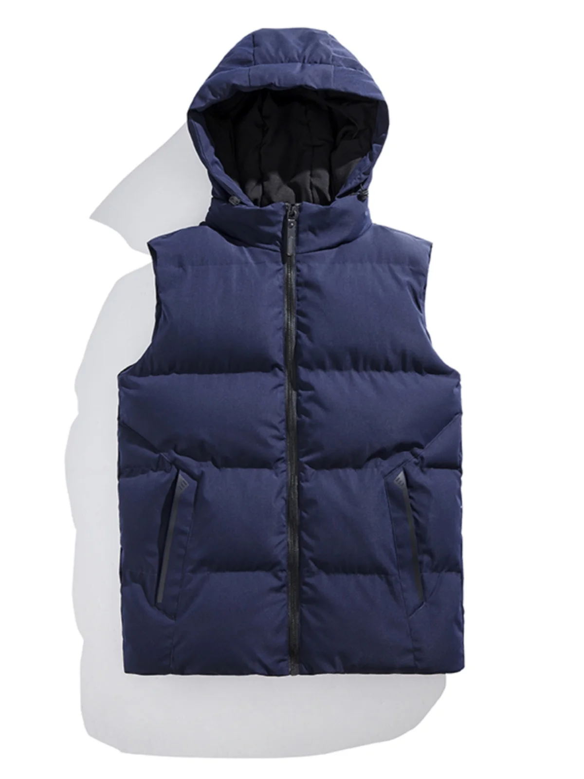 

Winter New Fashion Loose Color Casual Men's Warm Vest Large Size Youth Workwear Jacket Youthful Vitality Style Polyeste...