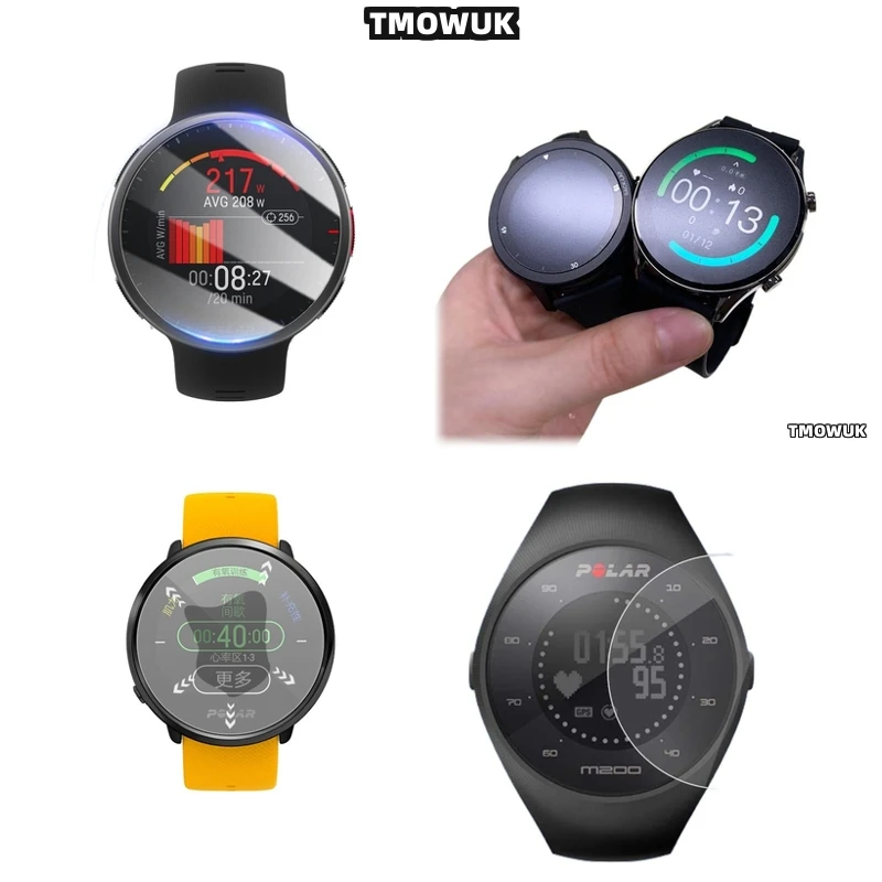 

For Polar Vantage V V2 M M2 M3 Ignite 2 Pacer Pro Grit X Pro Unite Polar M200 Smart Watch Protector Tempered Glass HD Screen.