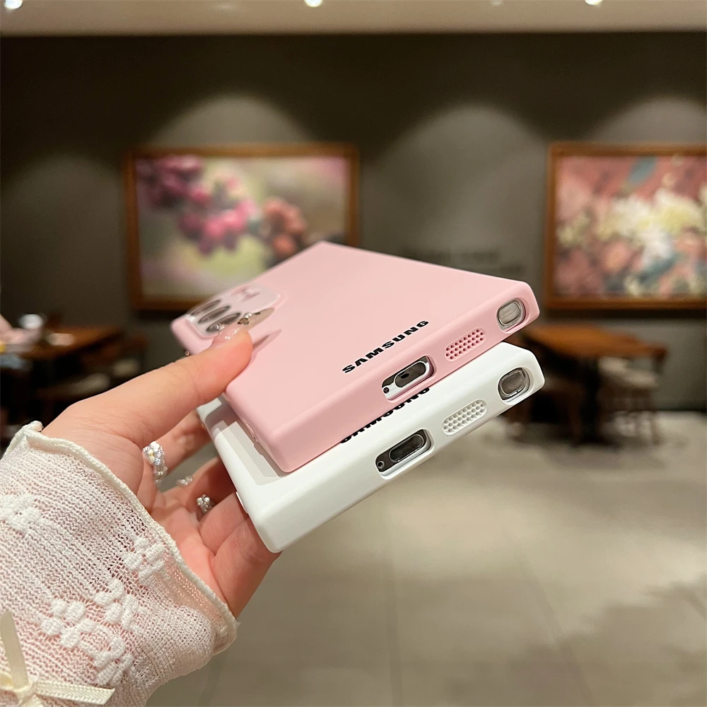 Ultra cienkie etui z płynnego silikonu do Samsung Galaxy S26 S25 S24 Ultra S23 FE S22 Plus A55 A35 A34 A16 A15 A14 A13 A25 — zdjęcie 4