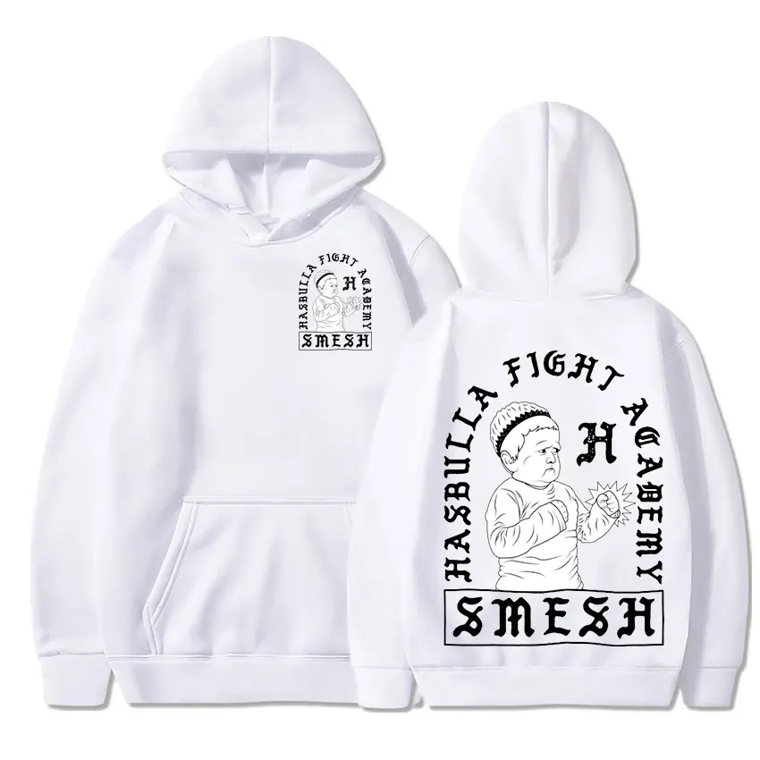 Classic Hasbulla Fighting Meme Hoodie Fan Gift Mini Khabib Blogger Hoodies Men Kawaii Fleece Pullovers Sweatshirts Graphic Hoody