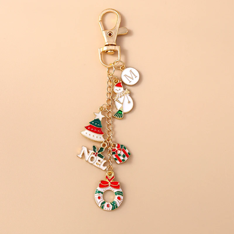 Aihua Niedlicher Weihnachts-Schlüsselanhänger Schneemann Rentier Weihnachtsmann Weihnachtsbaum Schlüsselanhänger für Frauen Weihnachtsparty Schmuck Geschenke – Detail 6
