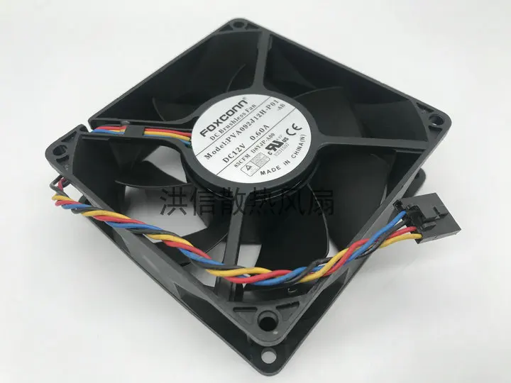 Original Foxconn 9032 PVA092J12H-P01 DC12V 0.60A 9CM 4-wire temperature control fan