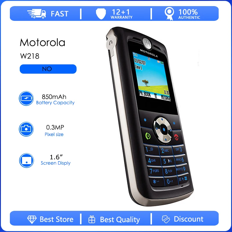 Motorola Refurbished Motorola W218 Original Detachable Battery 850mAh Cell Phone Wholesale Free shipping Only Support English - Aliexpress Deal