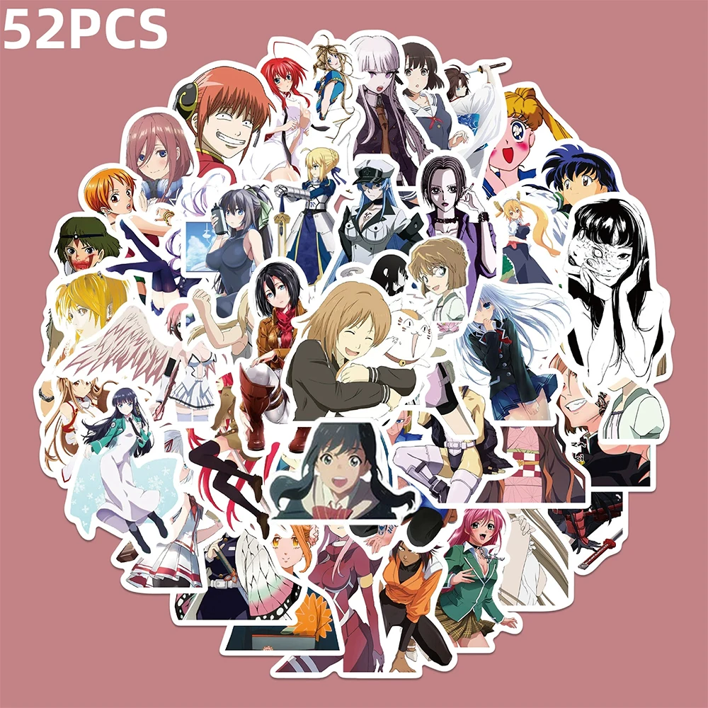 

10/30/50pcs Mix Animation Character Girls Stickers Cute Cartoon Graffiti Decals Skateboard Luggage Phone Waterproof Sticker Toys