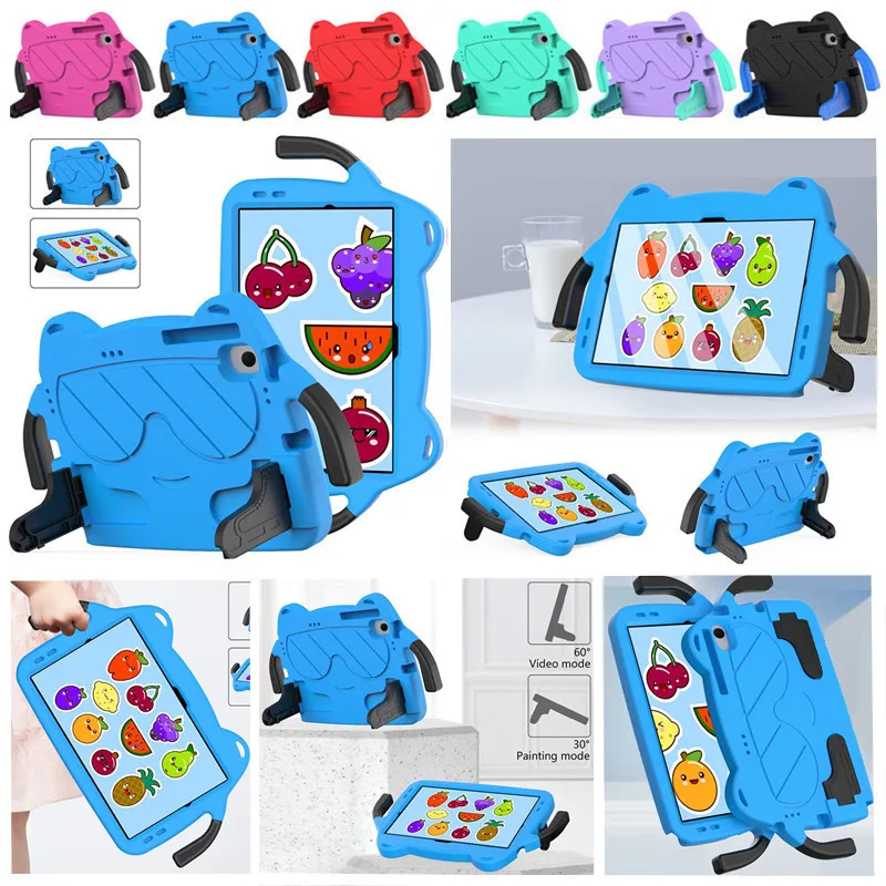 For Lenovo Tab M10 Plus 3rd Gen 10.6 TB-125F TB-128F Cute Cartoon Kids Case XiaoxinPad 2022 EVA With Bracket Shockproof Cover