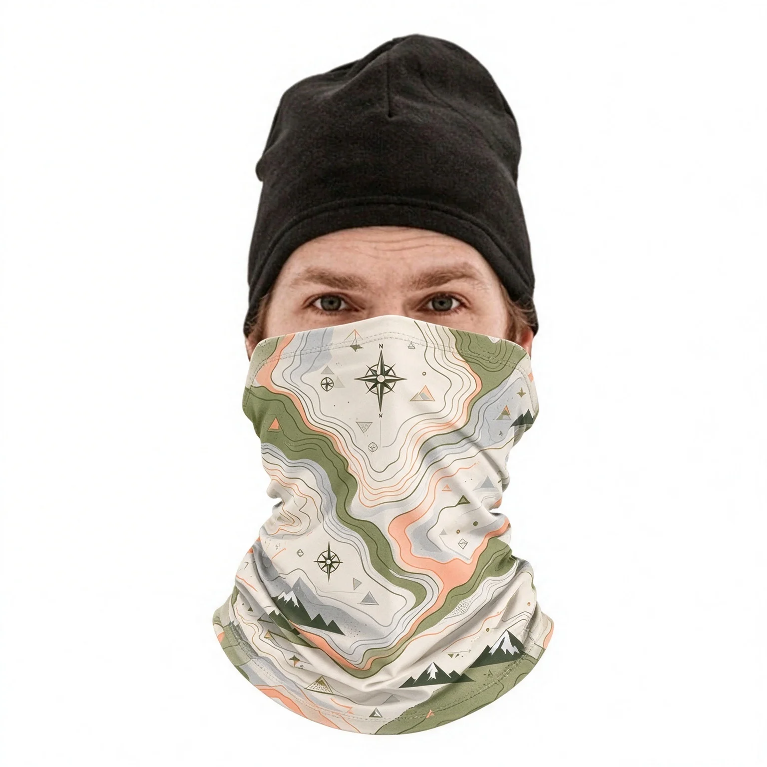 Custom Printed Neck Gaiter, Seamless Bandana Face Mask, Custom Your Own Image UV Protection Cycling Neck Scarf for Outdoor Hikin