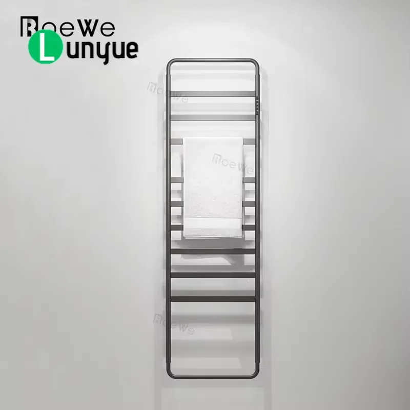 110W Stainless Steel Wall Mounted Electric Towel Warmer Rail Intelligent Control CE SAA Approved Hotel Bathroom Heating Rack