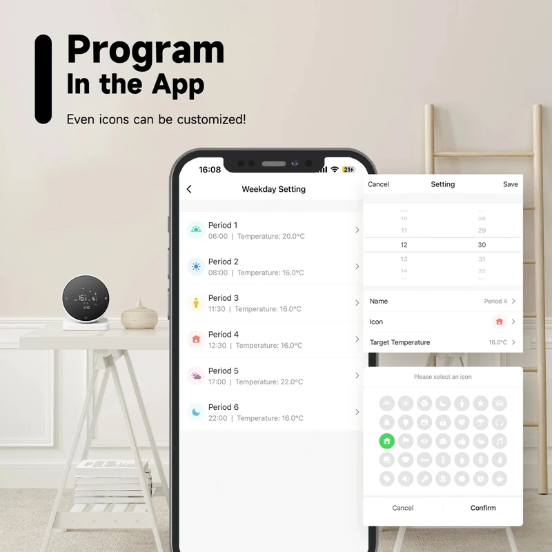 Wireless Wifi Thermostat für Gaskessel Heizung Tuya Wifi Thermostat Unterstützung Voice App Steuerung Arbeit für Google Home