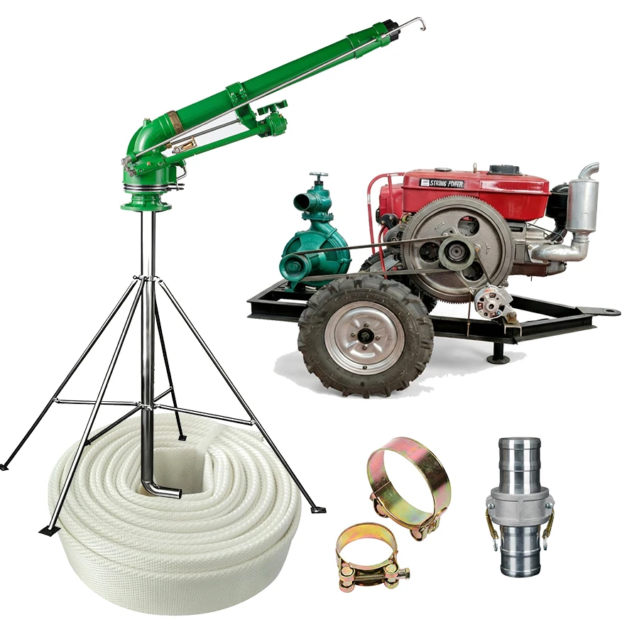 

Long Distance 86m Metal Sprinkler Watering Rain Spray Gun With Tripod for Agriculture Irrigation Farm Use