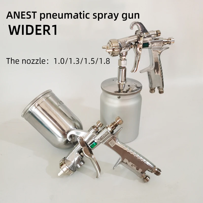 

The Side Pitcher Of the Original Iwata WIDER Spray Gun Gravity Type 400ML Siphon The 1.0/1.3/1.5/1.8MM Nozzle Of The Lower 600ML