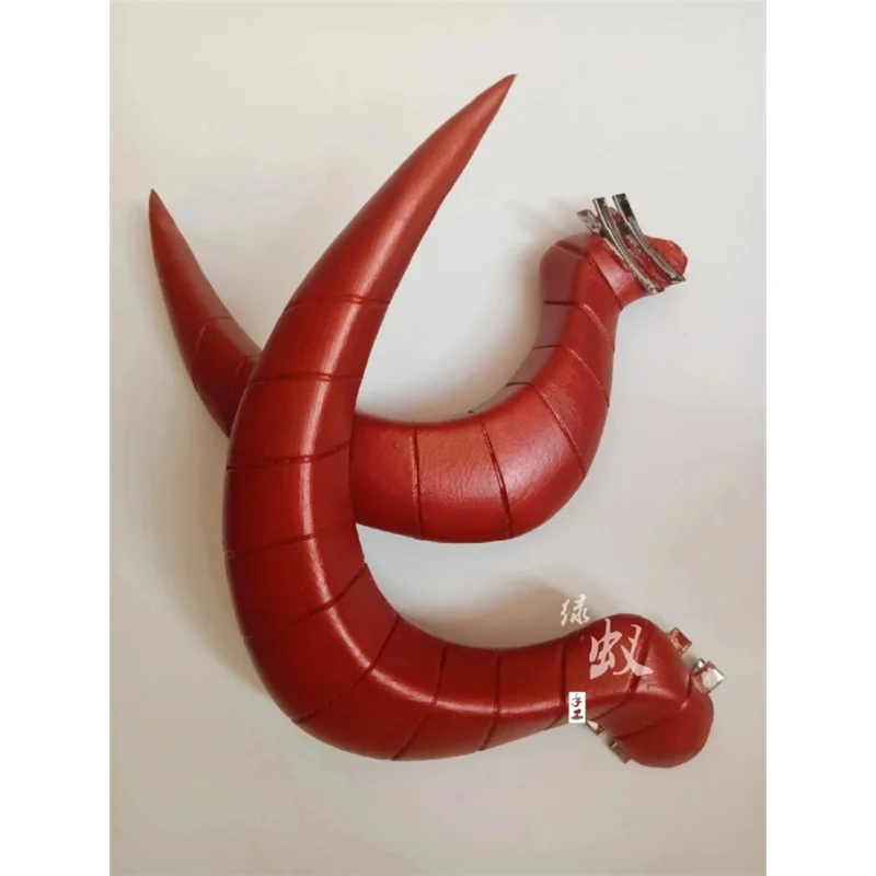 2025 New Anime Aotu World Devil Cosplay Red Headwear Demon Monster Ray Horns Halloween Carnival Party Props Costume Ac