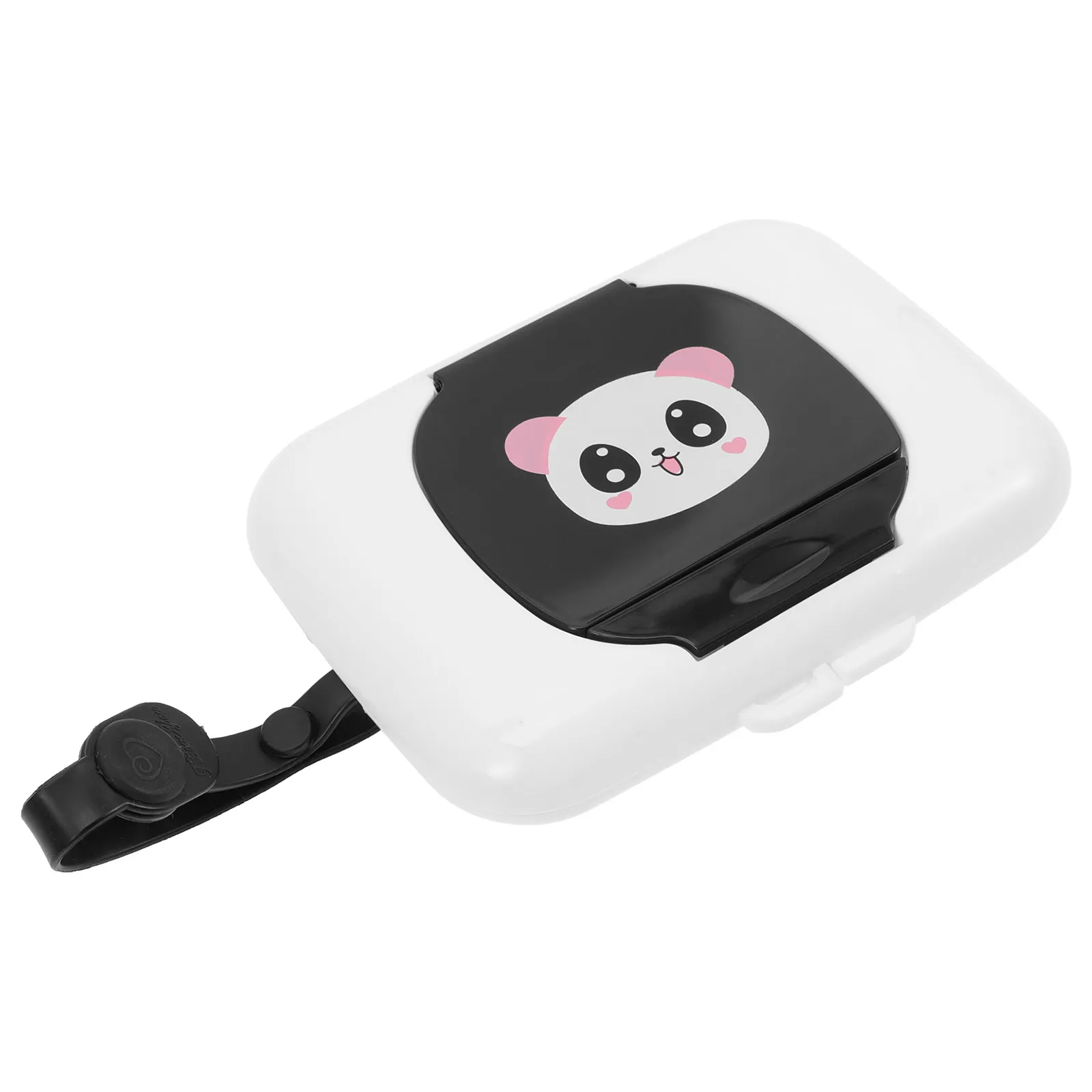 Baby Wet Wipes Holder Portable Box with Button Lid for Outdoor Use Stroller Crib Baby Wipe Dispenser Wipe Holder view 4
