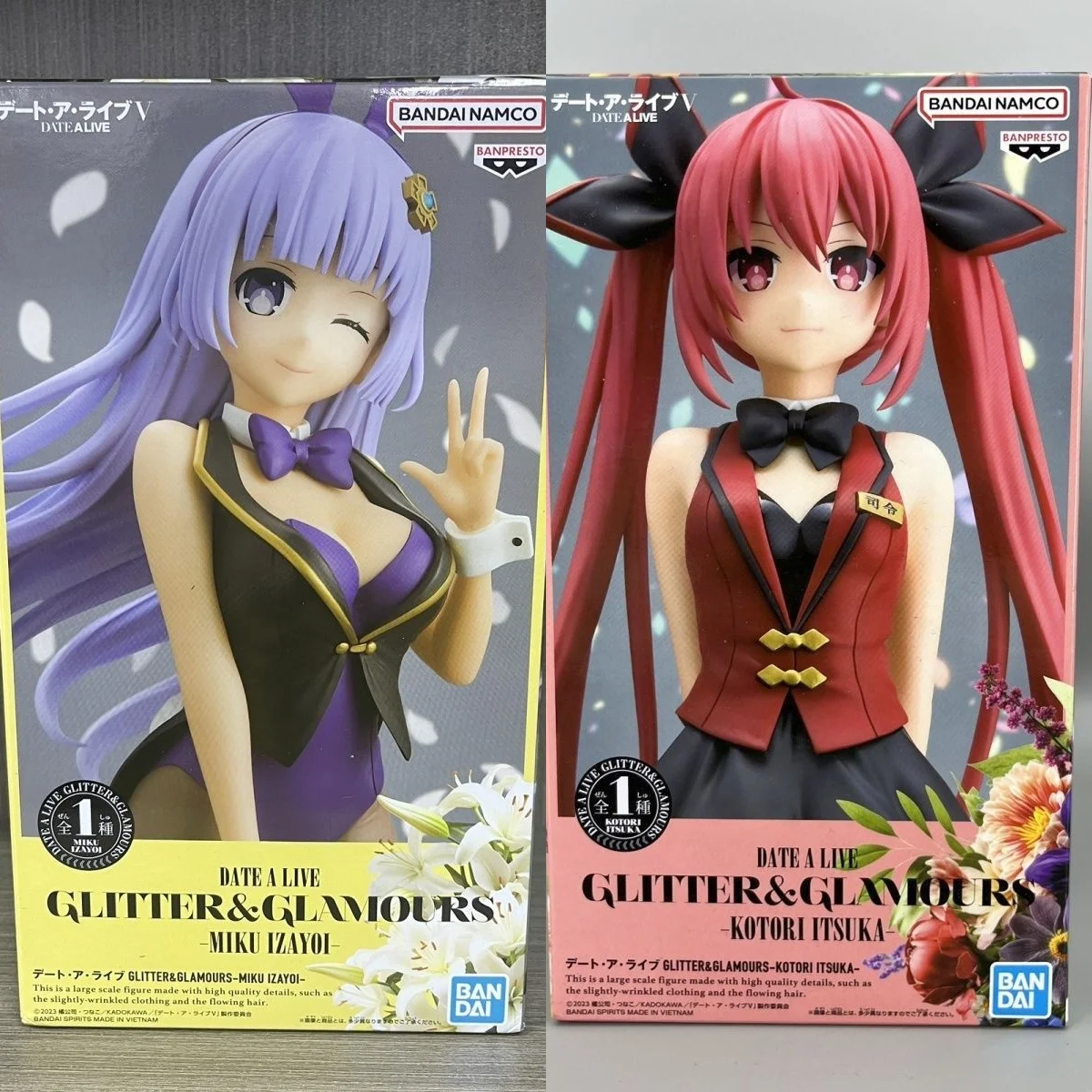 

Banpresto Original DATE a LIVE Glitter & Glamours 21cm Kotori Itsuka Miku Izayoi Collectible Toy Cute Desktop Action Figure