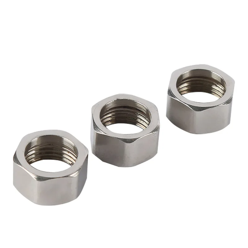 1 PCs 304 and 201 Stainless Steel Bellows Nuts DN15 DN20 DN25 Various Specifications Stainless Steel Electroplated Nuts