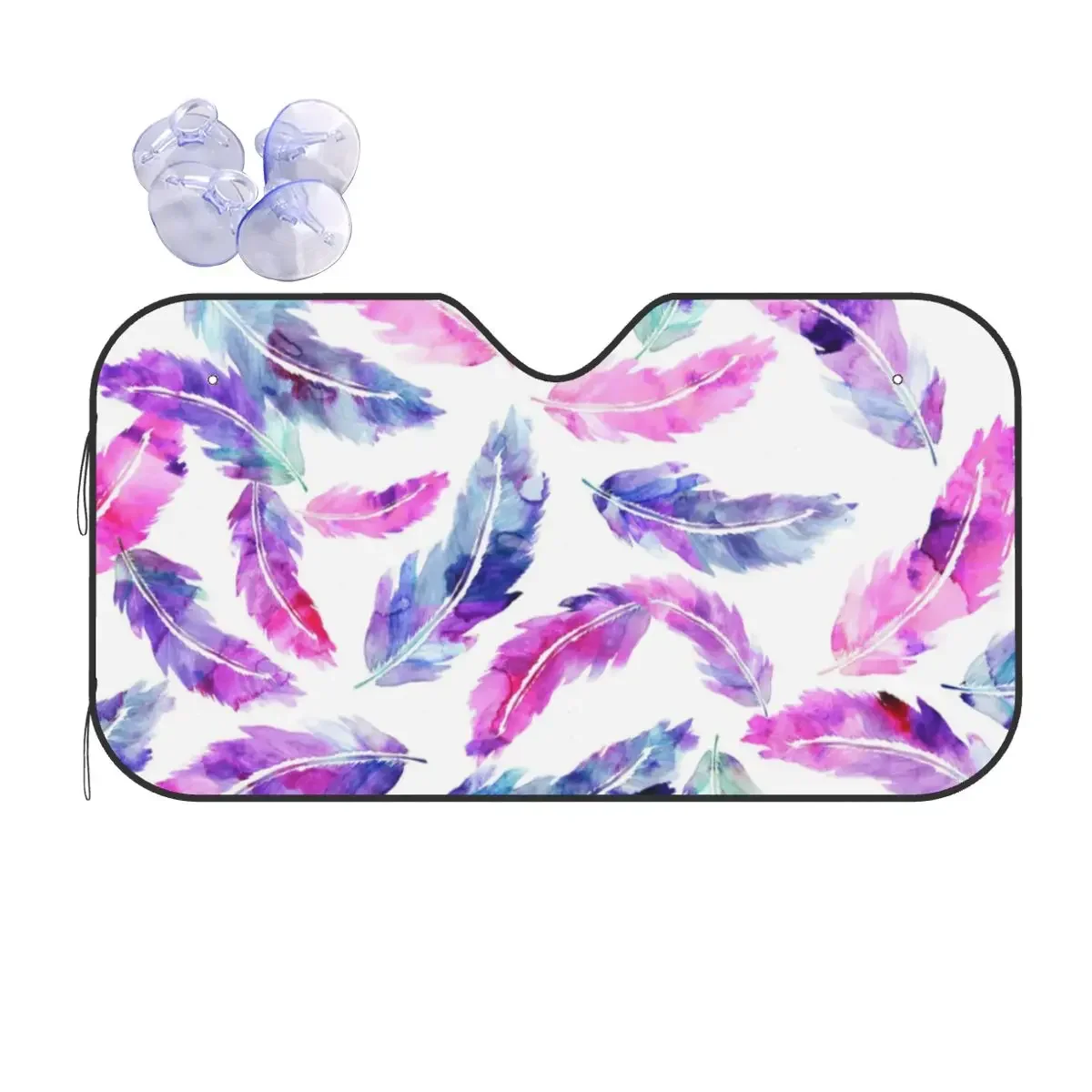 

Feather Sunsha Windscreen Universal Car Front Windshield 76x140cm Sunsha Visor Blinds Sun Sha Protect