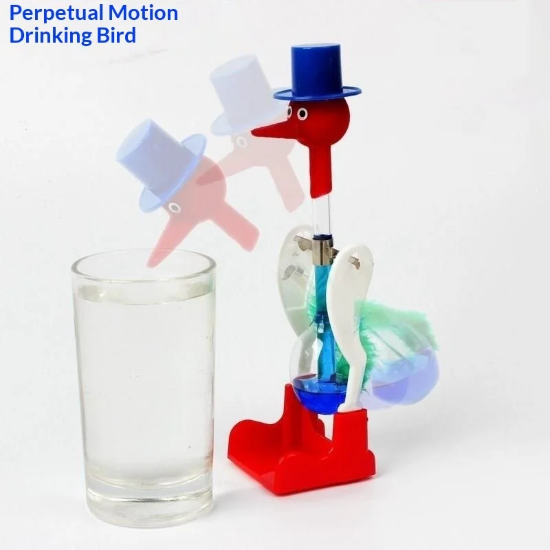 Magical Drinking Bird Toy Children's Puzzle Perpetual Motion Machine Scientific Physics Experiment Teaching Aids Boys' Leisure
