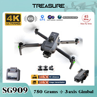 ZLL SG909 4K Drone 3-Axis Gimbal Professional Camera With Touch Screen Obstacle Avoidance EIS Foldable Quadcopter