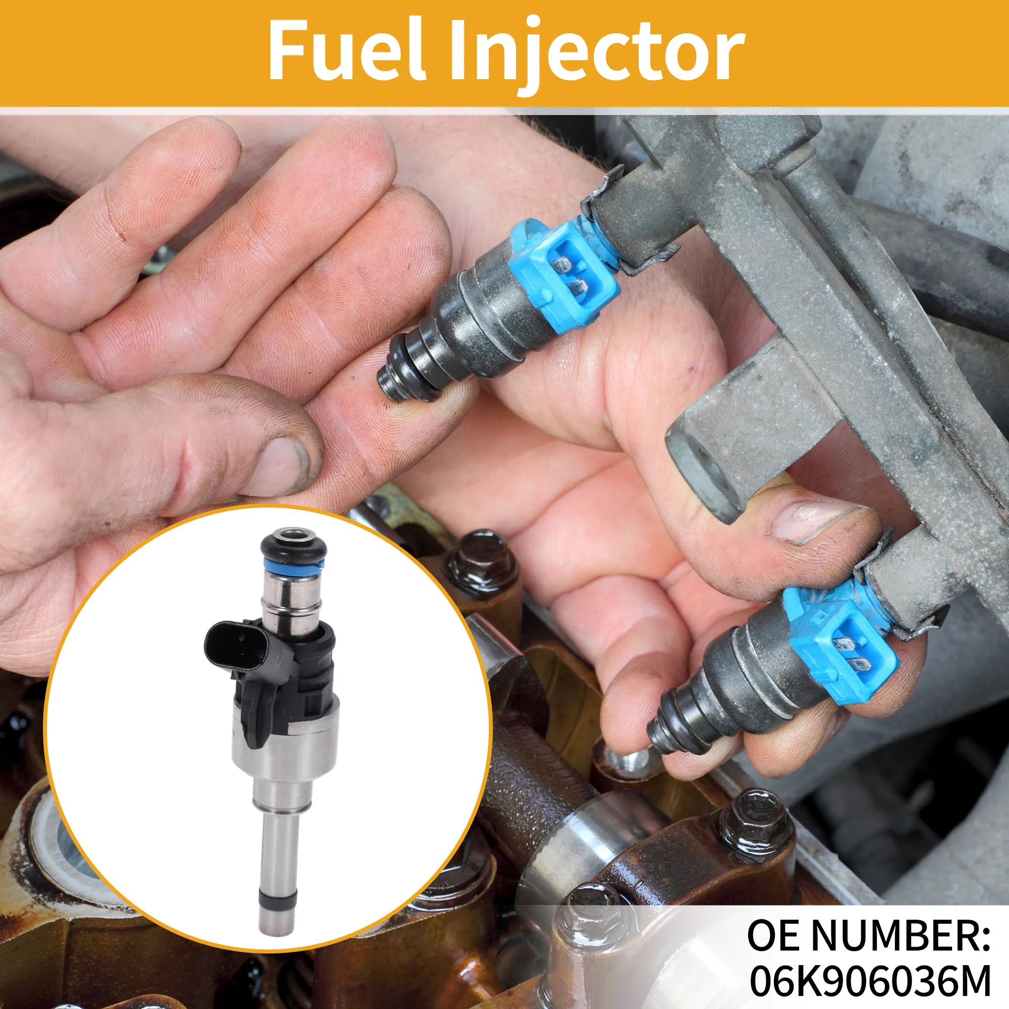 

UXCELL 1 Pc No.06K906036M Fuel Injector for AUDI A3 2019-2020 Engine Fuel Nozzle