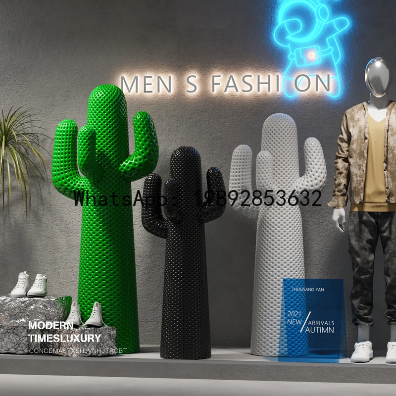 Cactus Floor Ornament Store Showroom Sales Office Entrance Creative Decoration Ornament